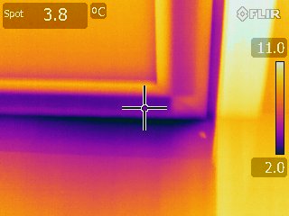 Thermorgrafie - luchtlek onder de deur